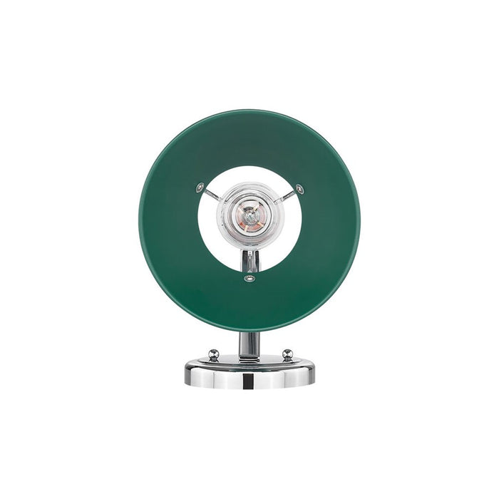 Golden Lighting Orwell 1-Light Wall Sconce, Chrome/Pine Green