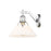 Golden Lighting Orwell 1-Light Wall Sconce, Chrome/Opal Glass