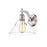 Golden Lighting Orwell 1-Light Wall Sconce, Pewter/Clear Glass - 3306-1WPW-CLR