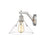Golden Lighting Orwell 1-Light Wall Sconce, Pewter/Clear Glass