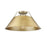 Golden Orwell 3-Light Flush Mount, Aged Brass/Champagne Bronze - 3306-3FMAB-BCB