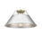 Golden Lighting Orwell 3-Light Flush Mount, Aged Brass/Chrome - 3306-3FMAB-CH