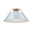 Golden Orwell 3-Light Flush Mount, Aged Brass/Dusky Blue - 3306-3FMAB-DB