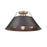 Golden Orwell 3-Light Flush Mount, Aged Brass/Rubbed Bronze - 3306-3FMAB-RBZ
