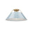 Golden Orwell 3-Light Flush Mount, Champagne Bronze/Dusky Blue - 3306-3FMBCB-DB