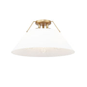 Golden Orwell 3-Light Flush Mount, Champagne Bronze/Opal Glass - 3306-3FMBCB-OP
