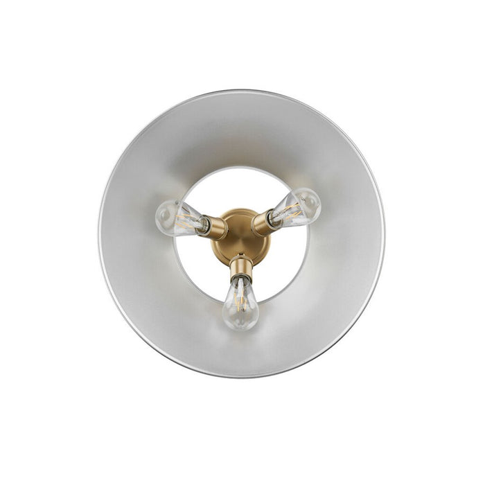 Golden Orwell 3-Lt Flush Mount, Brushed Champagne Bronze/Pewter
