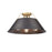 Golden Orwell 3-Light Flush Mount, Champagne Bronze/Bronze - 3306-3FMBCB-RBZ