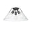 Golden Orwell 3-Light Flush Mount, Matte Black/Clear Glass - 3306-3FMBLK-CLR