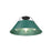 Golden Orwell 3-Light Flush Mount, Matte Black/Pine Green