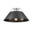 Golden Lighting Orwell 3-Light Flush Mount, Chrome/Matte Black - 3306-3FMCH-BLK
