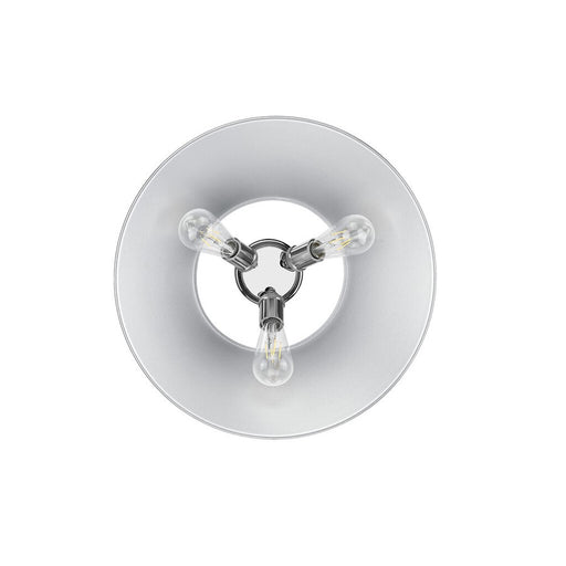 Golden Lighting Orwell 3-Light Flush Mount, Chrome/Chrome