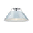 Golden Lighting Orwell 3-Light Flush Mount, Chrome/Dusky Blue - 3306-3FMCH-DB