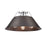 Golden Orwell 3-Light Flush Mount, Chrome/Rubbed Bronze - 3306-3FMCH-RBZ