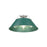 Golden Lighting Orwell 3-Light Flush Mount, Pewter/Pine Green