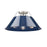 Golden Lighting Orwell 3-Light Flush Mount, Pewter/Matte Navy - 3306-3FMPW-NVY