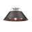 Golden Orwell 3-Light Flush Mount, Pewter/Rubbed Bronze - 3306-3FMPW-RBZ