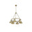 Golden Lighting Orwell 6-Light Chandelier, Aged Brass/Aged Brass - 3306-6AB-AB