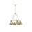 Golden Lighting Orwell 6-Light Chandelier, Aged Brass/Aged Brass