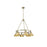 Golden Orwell 6-Light Chandelier, Aged Brass/Champagne Bronze