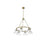 Golden Lighting Orwell 6-Light Chandelier, Aged Brass/Clear Glass - 3306-6AB-CLR