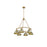 Golden Orwell 6-Light Chandelier, Champagne Bronze/Aged Brass - 3306-6BCB-AB