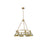 Golden Orwell 6-Light Chandelier, Champagne Bronze/Aged Brass