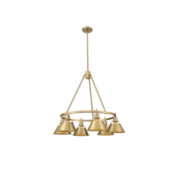 Golden Lighting Orwell 6-Lt Chandelier, Brushed Champagne Bronze