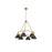 Golden Orwell 6-Light Chandelier, Champagne Bronze/Matte Black - 3306-6BCB-BLK