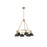 Golden Orwell 6-Light Chandelier, Champagne Bronze/Matte Black