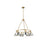 Golden Orwell 6-Light Chandelier, Brushed Champagne Bronze/Chrome