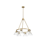 Golden Orwell 6-Light Chandelier, Champagne Bronze/Clear Glass - 3306-6BCB-CLR