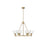 Golden Orwell 6-Light Chandelier, Champagne Bronze/Clear Glass