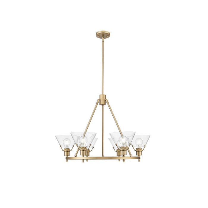 Golden Orwell 6-Light Chandelier, Champagne Bronze/Clear Glass