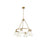 Golden Orwell 6-Light Chandelier, Champagne Bronze/Opal Glass - 3306-6BCB-OP