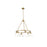 Golden Orwell 6-Light Chandelier, Champagne Bronze/Opal Glass