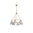 Golden Orwell 6-Light Chandelier, Brushed Champagne Bronze/Pewter - 3306-6BCB-PW