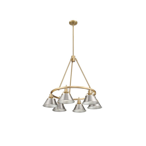 Golden Orwell 6-Light Chandelier, Brushed Champagne Bronze/Pewter - 3306-6BCB-PW