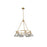 Golden Orwell 6-Light Chandelier, Brushed Champagne Bronze/Pewter