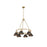 Golden Orwell 6-Light Chandelier, Champagne Bronze/Rubbed Bronze - 3306-6BCB-RBZ