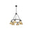 Golden Orwell 6-Light Chandelier, Matte Black/Champagne Bronze - 3306-6BLK-BCB