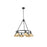 Golden Orwell 6-Light Chandelier, Matte Black/Champagne Bronze