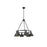 Golden Orwell 6-Light Chandelier, Matte Black/Matte Black