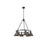 Golden Orwell 6-Light Chandelier, Matte Black/Rubbed Bronze