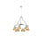 Golden Orwell 6-Light Chandelier, Chrome/Brushed Champagne Bronze - 3306-6CH-BCB