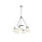 Golden Lighting Orwell 6-Light Chandelier, Chrome/Opal Glass - 3306-6CH-OP
