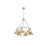 Golden Orwell 6-Light Chandelier, Pewter/Brushed Champagne Bronze - 3306-6PW-BCB