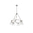 Golden Lighting Orwell 6-Light Chandelier, Pewter/Clear Glass - 3306-6PW-CLR