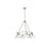 Golden Lighting Orwell 6-Light Chandelier, Pewter/Clear Glass