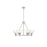 Golden Lighting Orwell 6-Light Chandelier, Pewter/Clear Glass